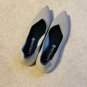Rothy’s Flax Birdseye Point Slip On Ballet Flats